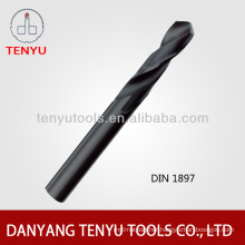 DIN 1897 HSS twist short drill bits with black surface